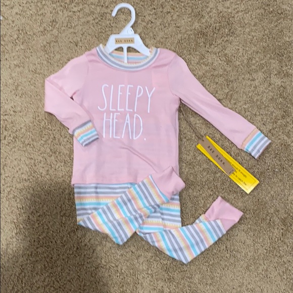 NWT Rae Dunn “sleepy head” pajamas